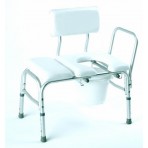 Bathtub Transfer Bench Vinyl Padded w/ Cut-out & Pail