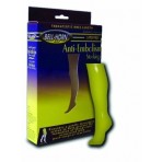 Closed Toe Knee Stocking Black Large Long 18 mmHg