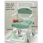 Clean Shower/Commode Chair 5 Casters