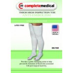 Anti-Embolism Stockings Lg/Lng 15-20mmHg Thigh Hi Insp. Toe