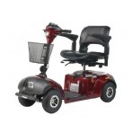 Daytona 4 Scooter Red 4-Wheel Standard Size Electric