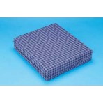 Wheelchair Cushion 16 x18 x4 w/Rip Stop Cover Navy Plaid