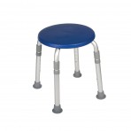 Adjustable Height Blue Bath Stool