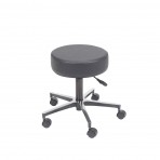 Padded Seat Revolving Pneumatic Adjustable Height Stool with Metal Base