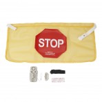 High Visibility Door Alarm Banner with Magnetically Activated Alarm System