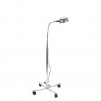 Goose Neck Exam Lamp with Dome Style Shade and Mobile Base