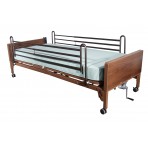 Semi Electric Bed with Full Rails and Therapeutic Support Mattress