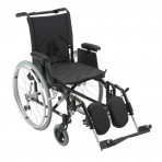 Cougar Ultra Lightweight Rehab Wheelchair with Detachable Adjustable Desk Arms and Elevating Leg Rest