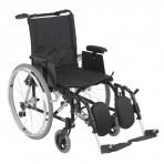 Cougar Ultra Lightweight Rehab Wheelchair with Detachable Adjustable Desk Arms and Elevating Leg Rest