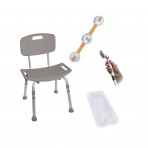 Shower Tub Chair Bathroom Safety Bundle