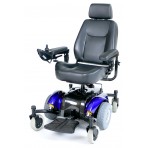 Blue Intrepid Mid-Wheel Power Wheelchair with Captain Seat