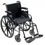 Cruiser III Light Weight Wheelchair with Flip Back Removable Desk Arms and Swing Away Footrest