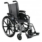 Viper Wheelchair with Flip Back Removable Desk Arms and Swing Away Footrest
