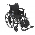 Viper Wheelchair with Flip Back Removable Adjustable Desk Arms and Elevating Leg Rest