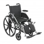 Viper Wheelchair with Flip Back Removable Desk Arms and Elevating Leg Rest