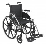 Viper Wheelchair with Flip Back Removable Desk Arms and Swing Away Footrest