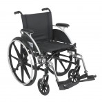 Viper Wheelchair with Flip Back Removable Desk Arms and Swing Away Footrest