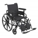 Viper Plus GT Wheelchair with Flip Back Removable Adjustable Full Arm and Elevating Leg Rest