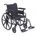 Viper Plus GT Wheelchair with Flip Back Removable Adjustable Full Arm and Swing Away Footrest