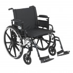 Viper Plus GT Wheelchair with Flip Back Removable Adjustable Desk Arm and Swing Away Footrest