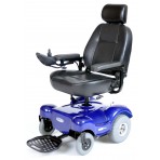 Blue Renegade Power Wheelchair with Captain Seat