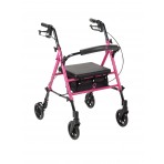 Breast Cancer Awareness Adjustable Height Pink Rollator