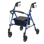 Adjustable Height Rollator with 6" Wheels