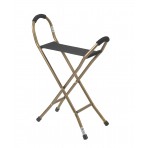 Folding Lightweight Cane with Sling Style Seat