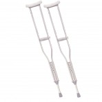 Tall Adult Walking Crutches with Underarm Pad and Handgrip