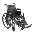 Silver Sport 2 Wheelchair with Detachable Desk Arms and Elevating Leg Rest