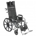 Sentra Reclining Wheelchair with Detachable Adjustable Desk Arms