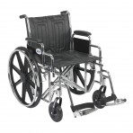 Sentra EC Heavy Duty Wheelchair with Detachable Desk Arms and Swing Away Footrest