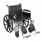 Sentra EC Heavy Duty Wheelchair with Detachable Full Arms and Elevating Leg Rest
