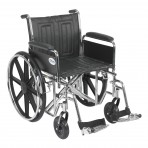 Sentra EC Heavy Duty Wheelchair with Detachable Full Arms and Swing Away Footrest