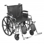 Sentra Extra Heavy Duty Wheelchair with Detachable Desk Arms and Elevating Leg Rest