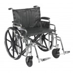 Sentra Extra Heavy Duty Wheelchair with Detachable Desk Arms and Swing Away Footrest