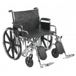 Sentra EC Heavy Duty Wheelchair with Detachable Desk Arms and Elevating Leg Rest