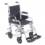 Poly Fly Light Weight Transport Chair Wheelchair with Swing away Footrest