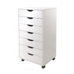 Winsome Halifax Cabinet for Closet/Office, 7 Drawers, White