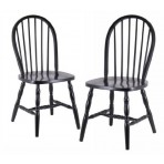 Winsome Wood Windsor Curved-Leg Chair Set of 2