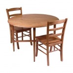 Winsome Natural 3 Piece Drop Leaf Dining Set