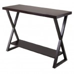 Winsome Korsa Hall Table with Dark Bronze Legs