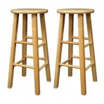 Winsome 29-Inch Square Leg Bar Stool, Set of 2