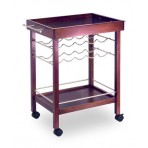 Winsome Wood Bar Cart, Espresso Finish