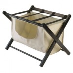 Winsome Dora Luggage Rack with Removable Fabric Basket