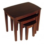 Winsome Wood Nesting Table, Antique Walnut