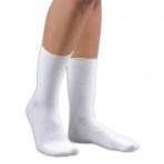 Activa PressureLite Light Energizing Diabetic Socks, Crew Length F-L-A PRESSURE LITE ENGY DIAB BLK SCKS CREW SM