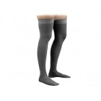 Activa Graduated Therapy Unisex Thigh Highs w Uni Band Top 20 30 mmHg Black