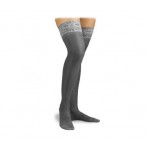 Activa Sheer Therapy Silicone Lace Top Closed Toe Thigh Highs 15 20 mmHg Black