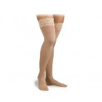 Activa Soft Fit Graduated Therapy Lace Top Thigh Highs 20 30 mmHg Barely Beige